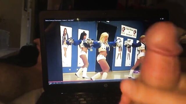 stroking to the Dallas Cowboys cheerleaders