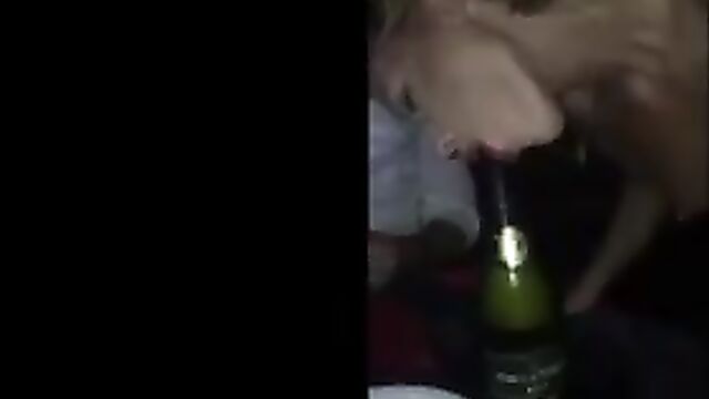 Champagne blowjob