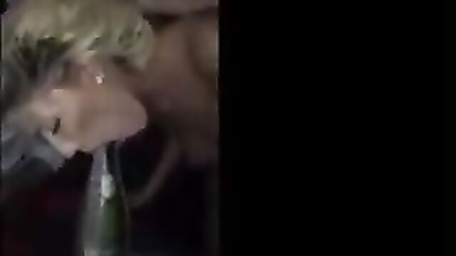 Champagne blowjob