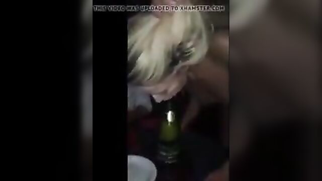 Champagne blowjob