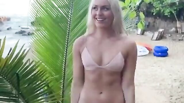 Lindsey Vonn in a bikini.