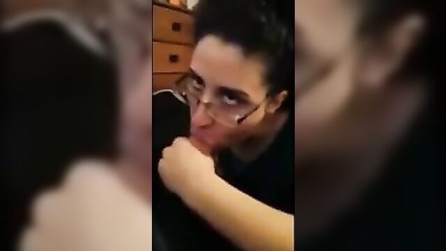 girl get clit pierced, pays for it with a blowjob