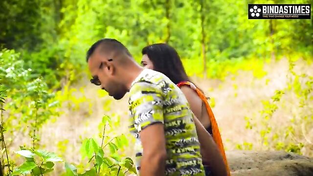 Indian Desi Erotic Bhabhi Sucharita fucks in the jungle openly outdoors (Hindi Audio)
