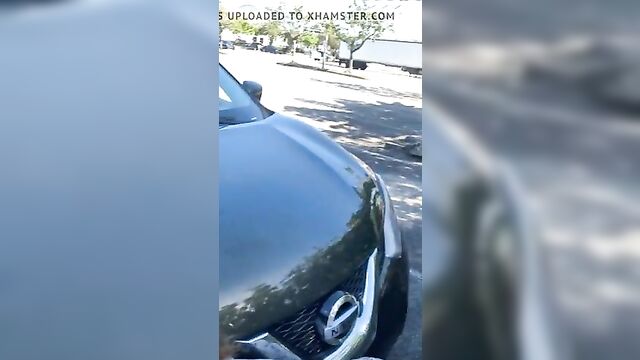 Slutty Blowjob in Tesla parking lot,