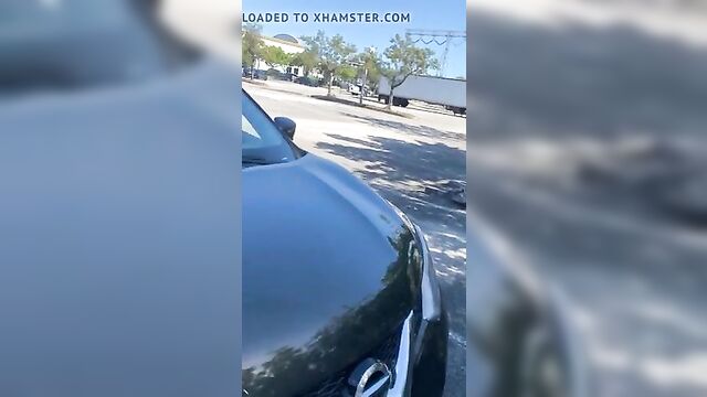 Slutty Blowjob in Tesla parking lot,