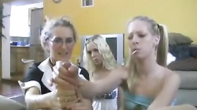 mother Gives not their step daughters Handjob Lesson