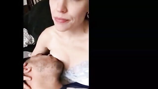 Milf Gets Double Orgasm From Breastfeeding Her Husband!