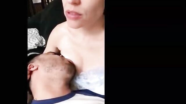 Milf Gets Double Orgasm From Breastfeeding Her Husband!