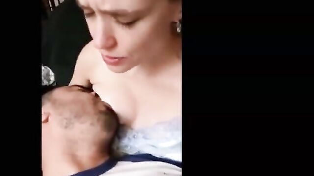 Milf Gets Double Orgasm From Breastfeeding Her Husband!