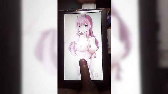 Zero Two Triple Cum Tribute (Anime Trib #1)