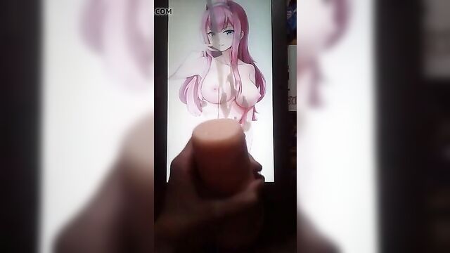 Zero Two Triple Cum Tribute (Anime Trib #1)