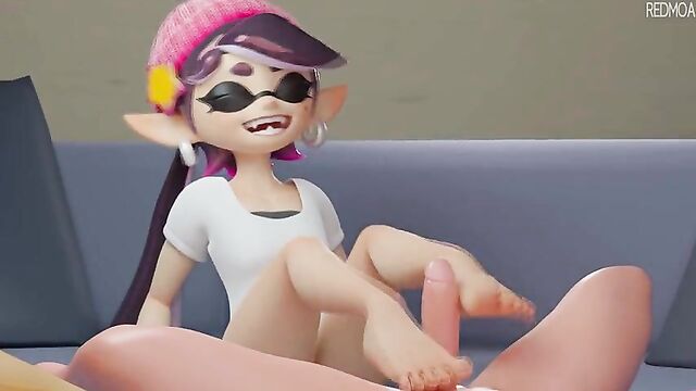 Splatoon Callie Footjob (Animation With Sound)