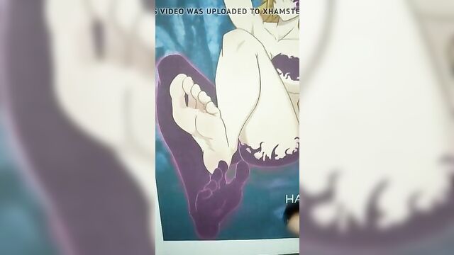 Derieri (Seven Deadly Sins) Feet Cum Tribute