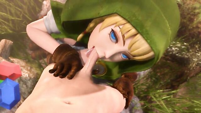 Linkle 3D blowjob Legend of Zelda Hyrule Warriors