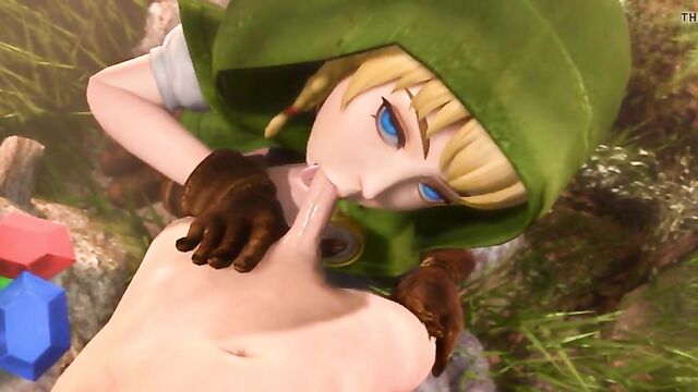 Linkle 3D blowjob Legend of Zelda Hyrule Warriors