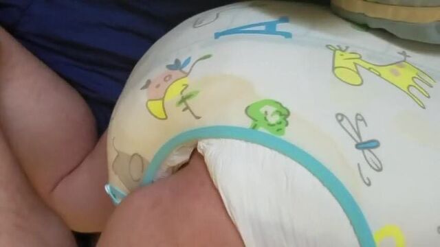 Me in my onsie and very thick diapers. :)