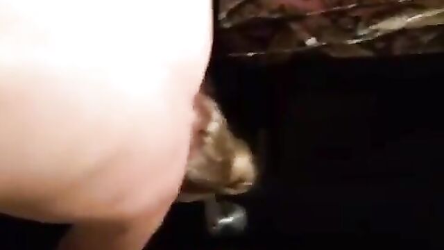 Cougar hotwife films herself with young bar stud