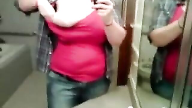 fat titty craigslist chick in the bathroom