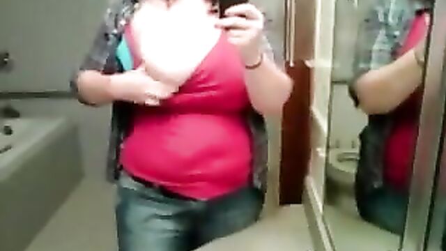 fat titty craigslist chick in the bathroom