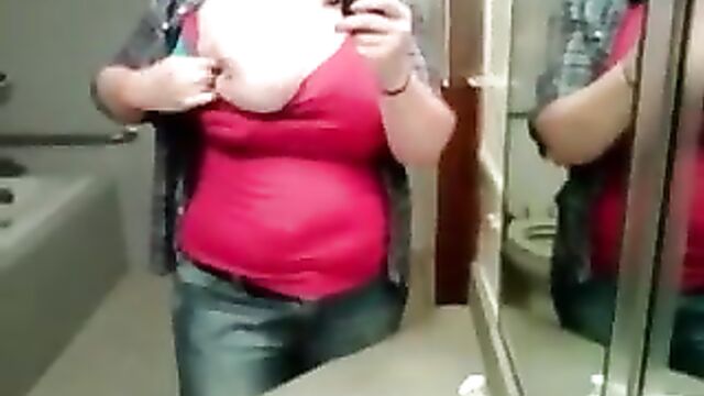 fat titty craigslist chick in the bathroom