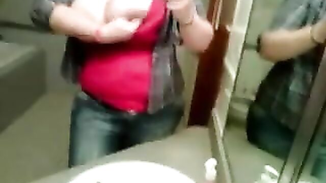 fat titty craigslist chick in the bathroom