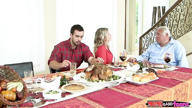 Step Moms Bang Teens - Naughty Family Thanksgiving