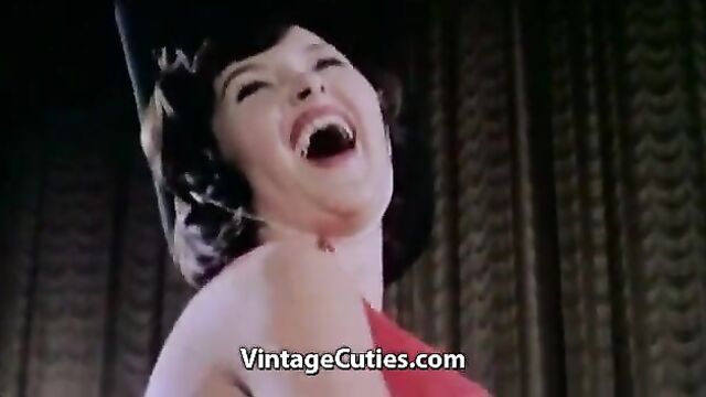 Entertaining Striptease of Saloon Girls (1960s Vintage)