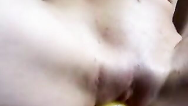 Orange Juice masturbation