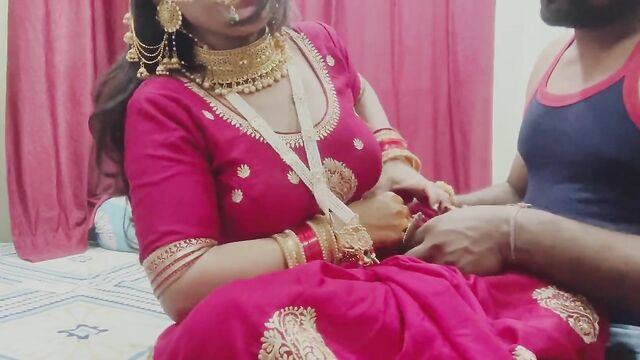 Suhag rat waale din desi hot wife fucked hard by hasband during first night of wedding clear voice hindi audio