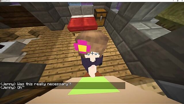 minecraft sex, jenny gives me a blowjob