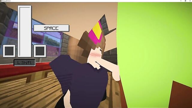 minecraft sex, jenny gives me a blowjob