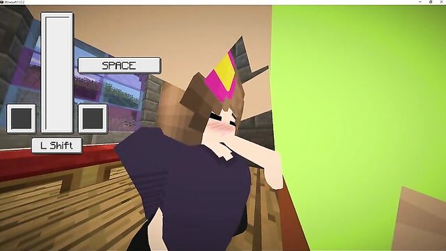 minecraft sex, jenny gives me a blowjob