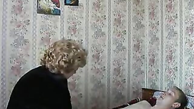 Mom Son's friend, Russian Mature Granny Fucking
