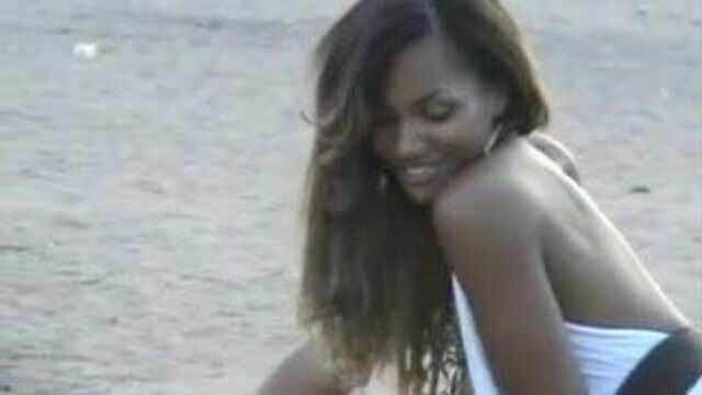 Tiara Harris: Beautiful Ebony in Sexy White Dress - Ameman