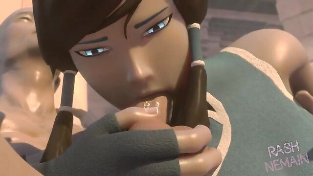 The Legend of Korra - Blowjob 3d Hentai - by RashNemain