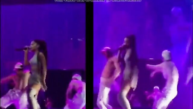 Ariana Grande shakes her ass