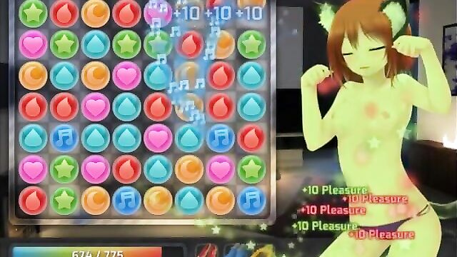 GAME - HuniePop momo bedroom stage