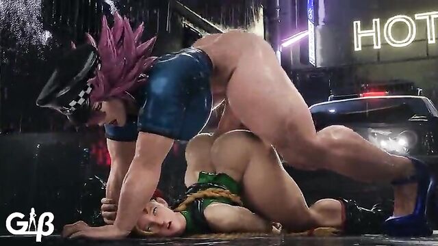 Poison’s Futa Cock Is Too Big For Chun-Li and Cammy