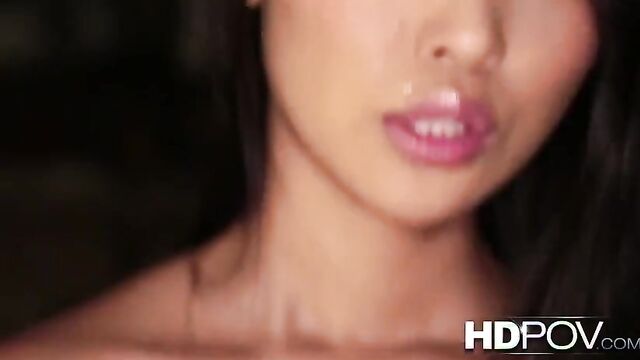 HDPOV Sharon Lee lets you cum on her stomach