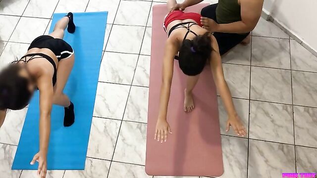 Stepfather Trains his 2 beautiful Stepdaughters and gives them up the ass to improve their technique