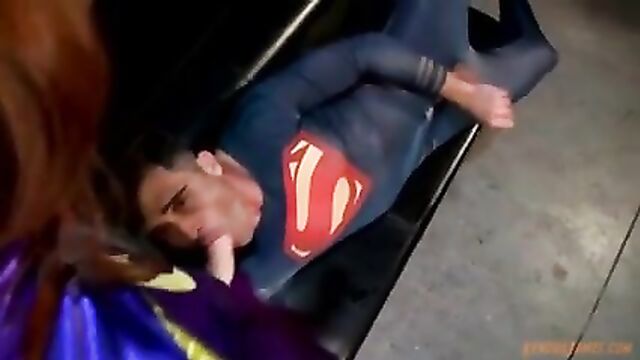 Batgirl pegging Superman