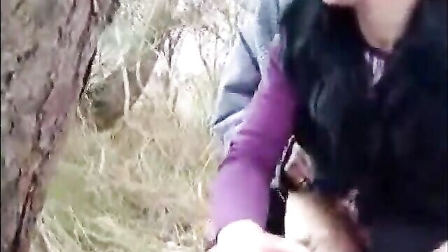 Sexy wife gets BBC Bred in the woods!