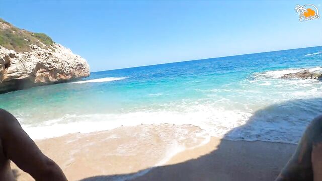 Just another perfect public beach to fuck on - amateurs from Poland