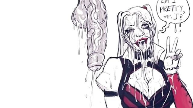 Harley Quinn Deepthroat and Anal